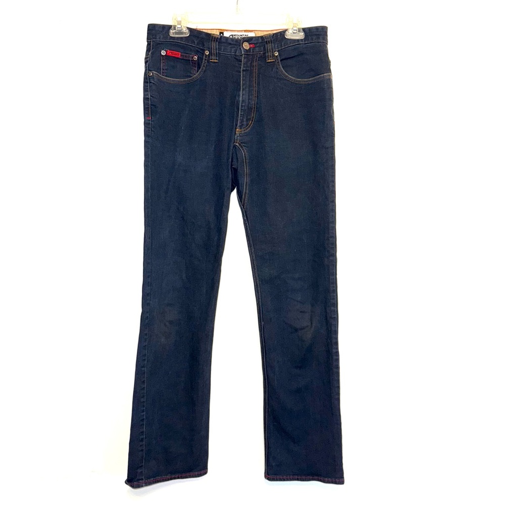 Mountain Khakis Pants Mens Size 32x34 Indigo Blue Dark Wash Classic Fit Straight